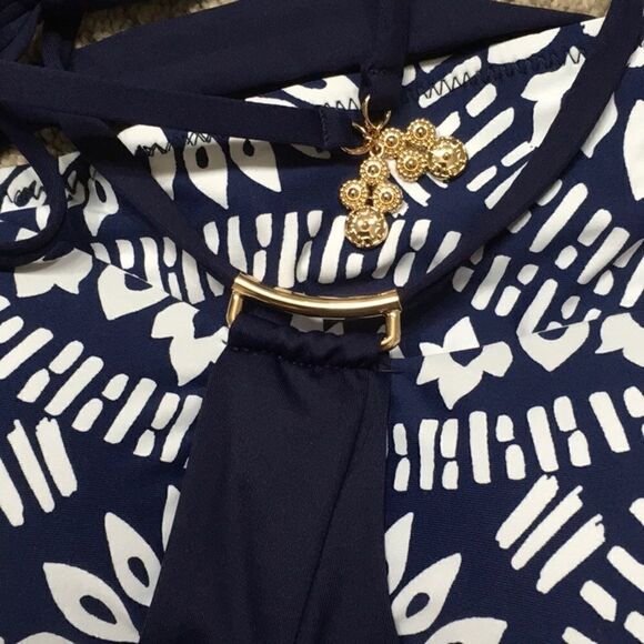 ..Trina Turk blue and white bikini. 12/10. NWT - Picture 11 of 13